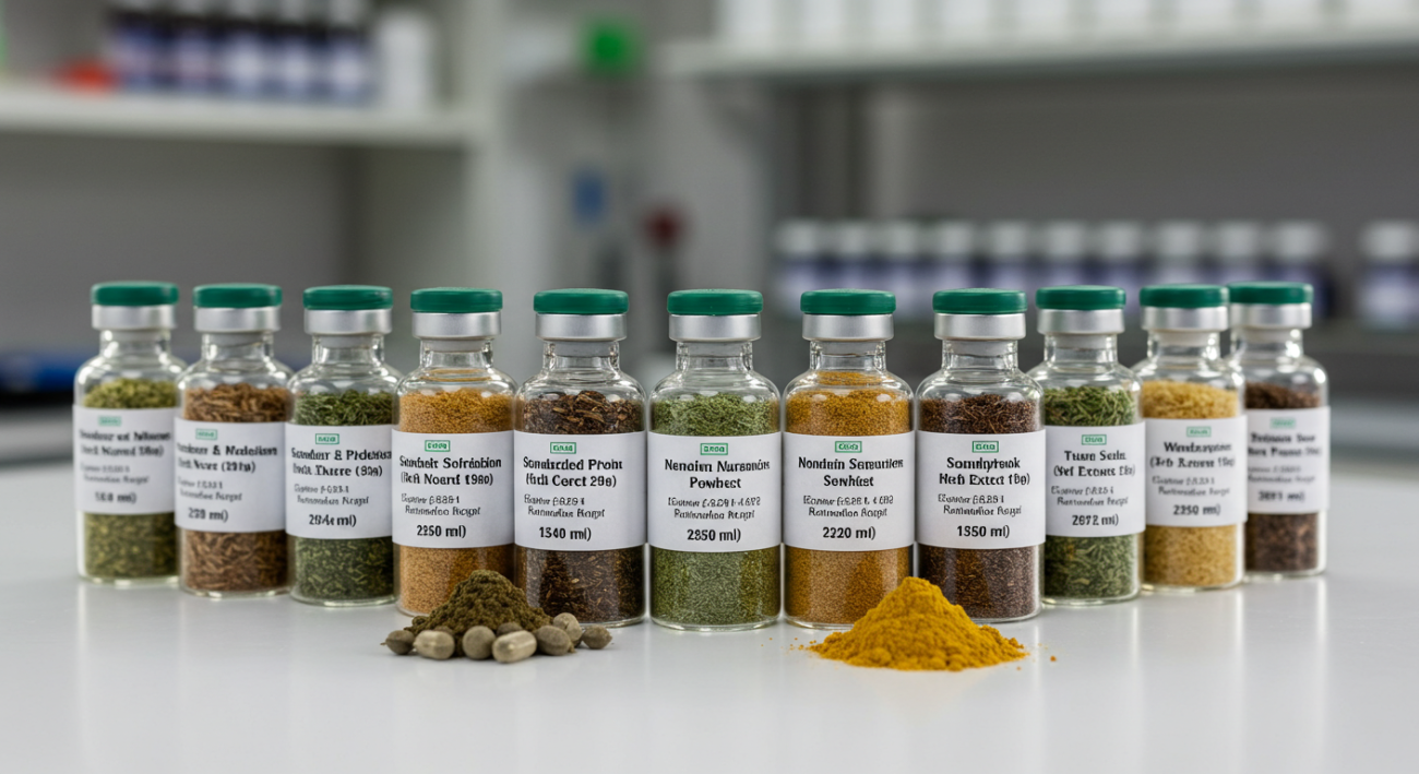 What are the benefits of using standardized herb extracts