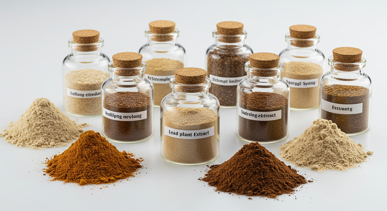 What is the typical lead time for ordering plant extracts from China