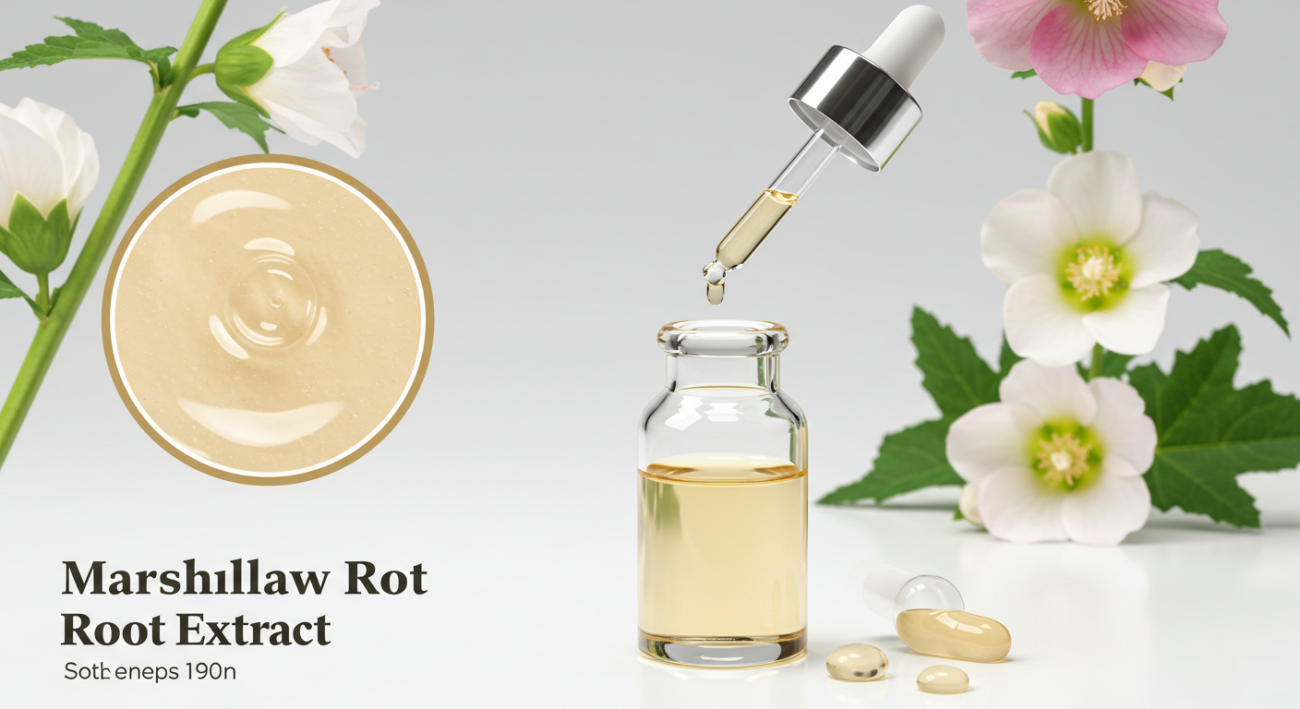 Marshmallow root extract for cough