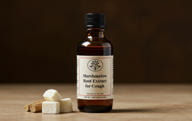 Marshmallow root extract for cough